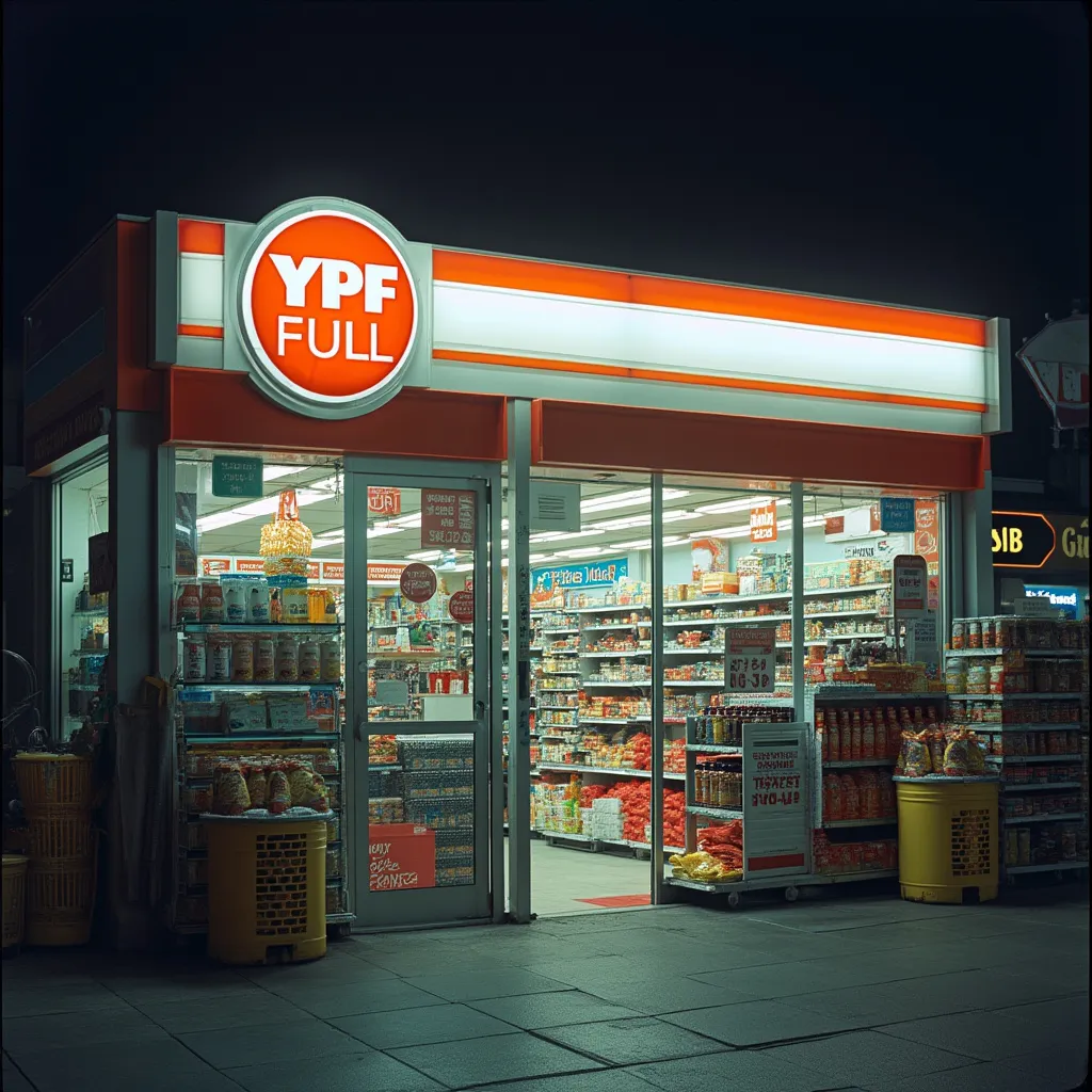 Tienda de conveniencia FULL bien iluminada